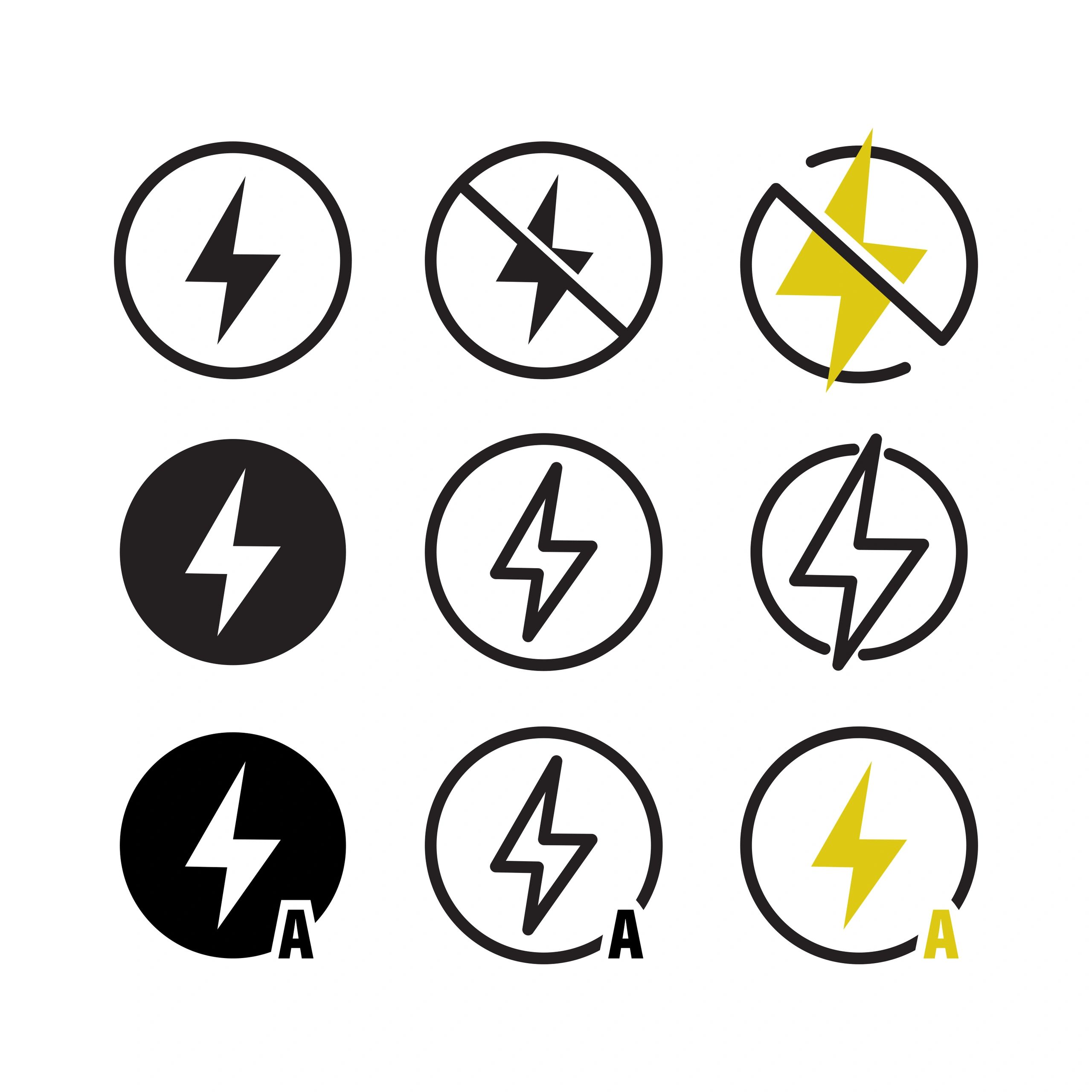 Fast Web Hosting icon illustration (server with lightning bolt).