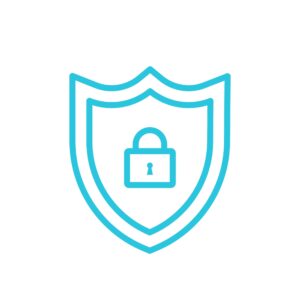 Data protection shield icon
